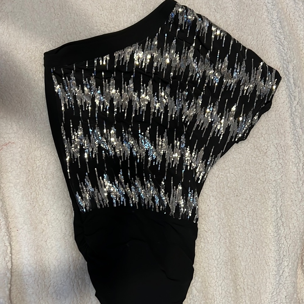 Off shoulder blouse with sequins- medium size